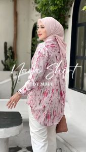 Nara Shirt by MDLY Baju  atasan wanita Kemeja Lengan Panjang