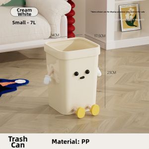 TAOCHUAN | High Aesthetics Creative Cute Kitchen Trash Can