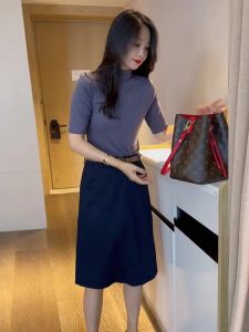 High Waist OL Style Suit Skirt Womens Commute Spring Autumn A-Line Mini Skirt Casual Interview Professional West Skirt