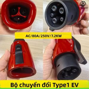 Bộ Chuyển Đổi Sạc Nhanh Công Suất Cao NACS TS Sang J1772 250V 80A Dành Cho Xe Điện Loại 1 Bộ Chuyển Đổi Sạc AC EV
