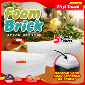1pcs White Span Flower Sponge Deco Span Bunga Magic Sponge Span Tidak Berhabuk PE Foam Barang Bunga Hiasan