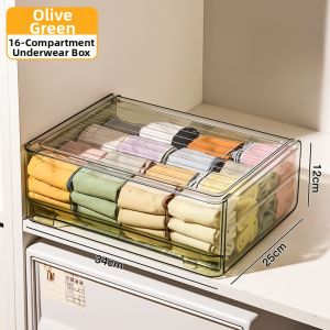 Underwear Organizer Box Transparent Drawer Type
