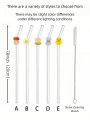 1/5Pcs Animal Glass Straws,Mushroom/rabbit/duck designs. For boba, coffee & cocktails. Perfect gift for parties & holidays.. 