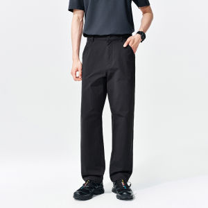 MIANXIANSHENG | Straight Loose Wrinkle Texture Spring Summer Men Pants