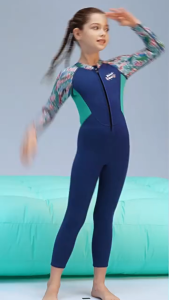 Đồ bơi giữ nhiệt bé gái Dive and Sail size 12kg - 30kg chất cao su dày 2.5mm - Mẫu tay dài quần dài