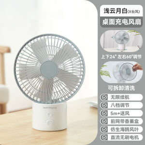 Quạt USB Mini Smart Frog Desktop Aromatherapy USB Charging Office Table Top Fan Compact Size Dormitory Bedroom Home Use