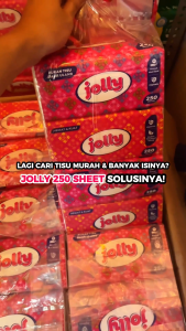Tisu Jolly 250 Sheet (1 PACK) – Lembut Higienis & Termurah!