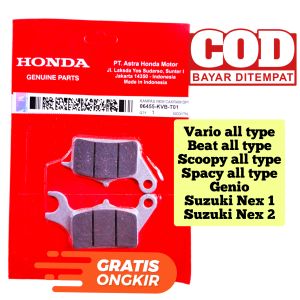 dispad kampas rem cakram depan motor honda beat vario scoopy spacy genio fi cbs 110 tekno led new esp pop street 125 150 COD MURAH BJM