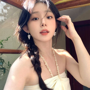 Korean Style Elegant Grape Cluster Pearl Womens Hoop Earrings Luxury Feel Unique Beautiful Dangle Earrings Fashion Jewelry