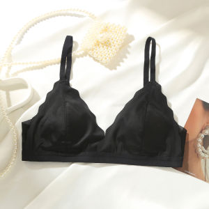 Ultra-Thin Summer Bra for Women Large Size Appears Small No Steel Ring Small Cup Gathered Back Less Nylon Style by Spotted Duck