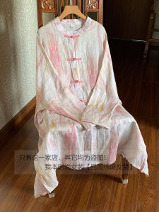 Shan Yi Thin Mulberry Silk Handmade Button Loose Mid-Length Womens Outerwear Original Design Breathable Long Sleeve Coat