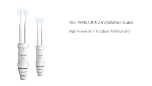 อุปกรณ์ขยายสัญญาณ Wi-Fi สัญญาณกลางแจ้ง Wavlink รุ่น AC600 Wavlink AC600 27dBm Wifi Extender High Power Outdoor Wifi Repeater 2.4G/150Mbps +5GHz /433Mbps Wireless Wifi Router with AP WISP