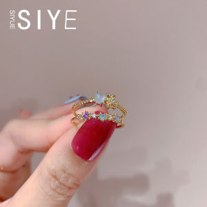 Fashionable Stackable 14k Gold Plated Ring for Women Unique Design Classic Elegance  out Sweet Style Floral Engraving