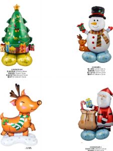 Christmas Balloons Decorations 2026 Merry Christmas Foil Santa Claus Decorations Christmas Tree Festive Celebration Supplies
