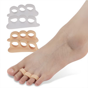 2 Pair Gel Hammer Toe Straightener Corrector Hammer Toe Support Crest for Crooked Claw Joint Realign Toe Separator 3 Loop Design