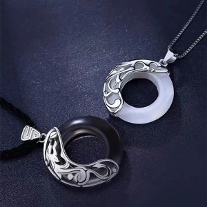 Tian Guan Ci Fu Charm Necklace Fashion Lover Couple Pendant Necklace Choker Accessories Jewelry Valentines Day Gift