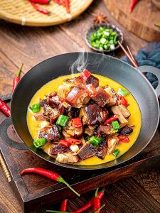 Cast Iron Stewed Pot 8-Inch Small Dry Pot 11-Inch Commercial Non-Stick Hot Pot Internet Celebrity Small Floor Pot Featured Hotel Spicy Pot