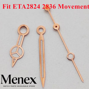 Menex Green Luminous Watch Hands Silver/Black/Blue Fit NH35 NH36 ETA2824 2836 Miyota8215 Movement Watch Replace AccessoriesParts