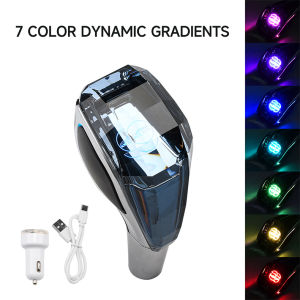 Car Universal Crystal Handle Gear Shift Knob Gear Head with LED for Toyota Lexus Hyundai Mitsubishi Mazda Ford Peugeot VW Audi