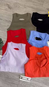 Bộ đồ tập gym yoga aerobic thể thao nữ NAQI áo bra kèm mút và quần dài lưng cao chất liệu thun dệt kim BINSPORTS BD265