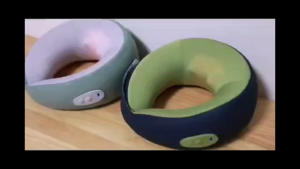 U-Shaped Neck Massager Pillow USB Rechargeable Cervical Neck Support Travel Pillow Deep Kneading Massage Pain Relief Office Home Airplane Relaxation