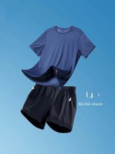 Bộ Đồ Thể Thao Chạy Bộ Mùa Xuân Hè Decathlon Nam Tay Ngắn Quần Short Thoáng Khí Nhanh Khô Phản Quang Quần Áo Thể Thao