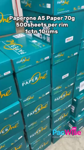PaperOne/PaperOne A5 Paper/70gsm/80gsm/Copier Paper (500’s/Ream)