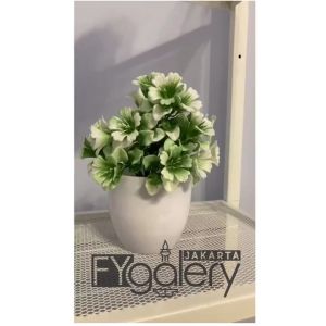 DRPT42 Pot Tanaman Hias Bunga Hias Plastik Ornamen Pot Bonsai Artificial Flower Decoration