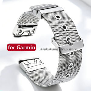 20mm 22mm 26mm Quick Release Stainless Steel Strap for Garmin Fenix 8 7 6X 6S Pro 5X Fenix 6 Metal Bracelet for Garmin Watchband