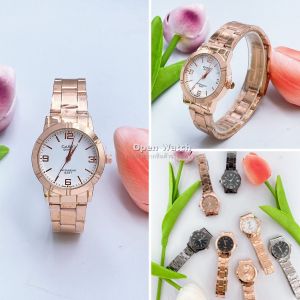 นาฬิกาผู้หญิง ข้อมือแฟชั่นผู้หญิง สายเลท แถมฟรีกล่อง