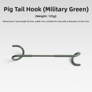 ShineTrip | Anti-Slip Portable Pig Tail Stainless Steel Hook and Light Stand for Camping