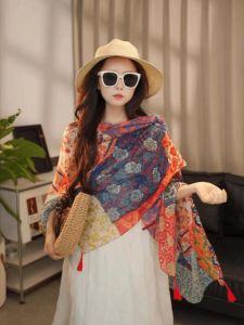 Spring Summer New Ethnic Style Women's Shawl: A Versatile Travel Photography Accessory
