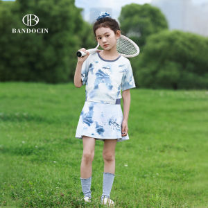 Quick Dry Sporty Short Skirt for Children Thin New Chinese Style Trendy Summer Clothing New Arrival Bandocin Polyester Blend