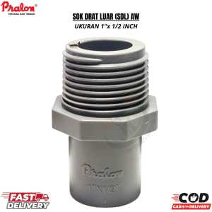 Sock Drat Luar (SDL) 1 x 1/2 inch AW PRALON/ / SDL 1 x 1/2 inch PVC  / Valve Socket / Sock Drat Luar