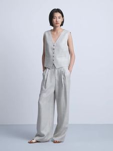 Elegant Short V-Neck Straight Womens Vest