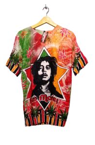 BAJU PANTAI/BAJU REGGAE/KAOS BALI GAMBAR MARLEY