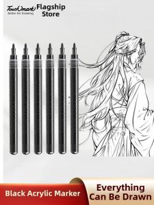 Touch mark | Waterproof Quick-Dry Non-Fading Acrylic Marker Pen Black White Gold Red