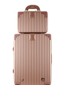 Vintage Style 2-Piece Womens Suitcase Luggage Bag Set Large Capacity for Men And Women Travel Bag with Combination Lock