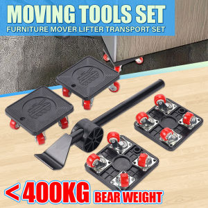 1SET Heavy Duty Furniture Lifter Mover Roller With Wheel Bar Moving Device Lifting Helper Furniture Moving Tool For Refrigerator