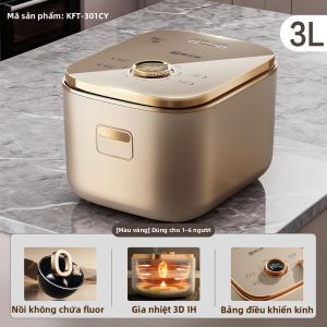 KBH | Nồi Cơm Điện Đúc Sắt Không Chứa Flo 3L
