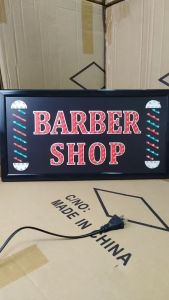 ป้ายไฟLED BARBER SHOP ป้ายไฟหน้าร้าน เม็ดLED เเบบประหยัดไฟ ป้ายไฟอักษร ตกแต่งหน้าร้าน