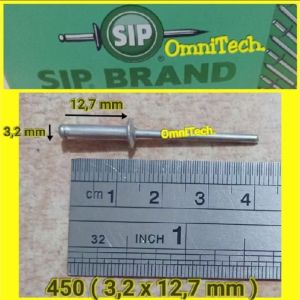 "50 Pcs" Paku Rivet Blind Rivet 32mm 450 SIP 32 mm x 127 mm 32x127 mm