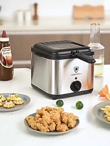 2.5L Fried Chicken with Basket Oven Grill Deep Fryer Electric Pot Frying Pan Quick Cooking And Deep Frying