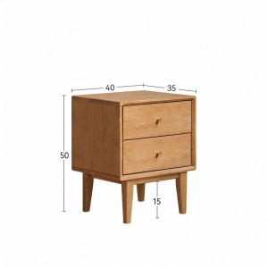 WEISHA | Retro Style Nightstand for Storage