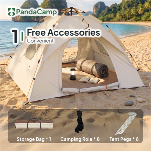 Automatic Camping Tent With Window Auto Khemah Foldable Waterproof Kemah Tingkap Outdoor Tent Hiking