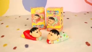 [Blindbox] Đồ chơi Shin cậu bé bút chị dây cót nằm trườn chạy xe đạp lắc hông dễ thương vui nhộn Hot Trend