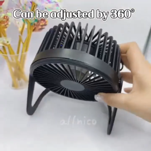 Desk Fan Glamour Small Table Fan 4 Inch Mini Portable USB Powered Quiet Airflow Personal Cooler Air Circulator