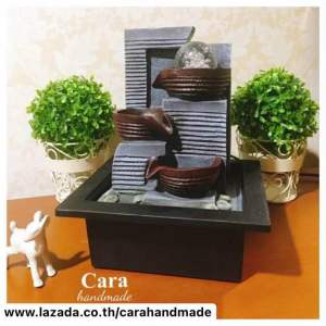 น้ำล้นเสริมฮวงจุ้ย น้ำพุ รุ่นแก้วมณีทรัพย์ ของแต่งบ้าน ของแต่งสวน