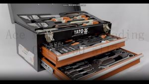 YATO POLAND YT-38951 Prefessional Tool Box with 80pcs Tools Kit Set  3 Drawer Tool Box