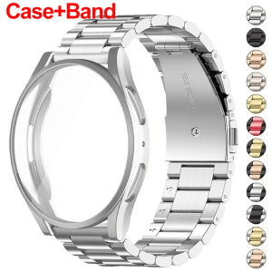Case +Band for Samsung Galaxy Watch 7/6/5/4 40mm 44mm Stainless Steel Bracelet Watch 6Classic 43mm 47mm Metal Strap TPU Cover